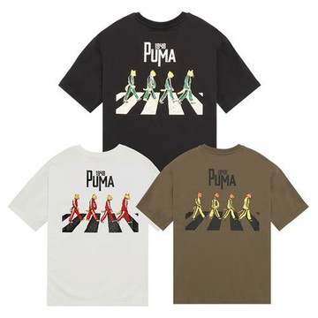 Puma 短袖上衣 男裝 印花 黑/白/棕綠【運動世界】69369701/69369702/69369781