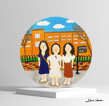 蔓步 | 3~4人福客製畫作(含畫架)