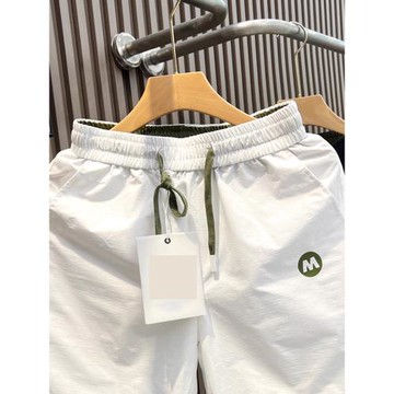 夏季新款簡約時尚透氣休閑速干短褲男高檔寬松百搭運動直筒五分褲