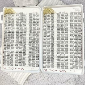 台灣現🔥貨 韓係愛豆大容量女團睫毛書自然新手單簇懶人仿真假睫毛三部曲分段