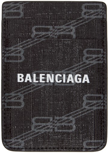 Balenciaga 黑色 Signature Magnet 卡包