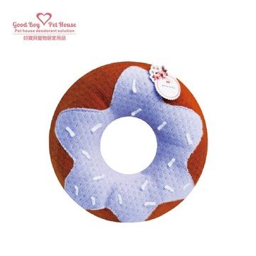 【GBPH好寶貝】潔牙甜甜圈發聲玩具 巧克力芋頭奶油 無香味 貓狗潔牙止癢玩具 寵物可咬可愛玩具