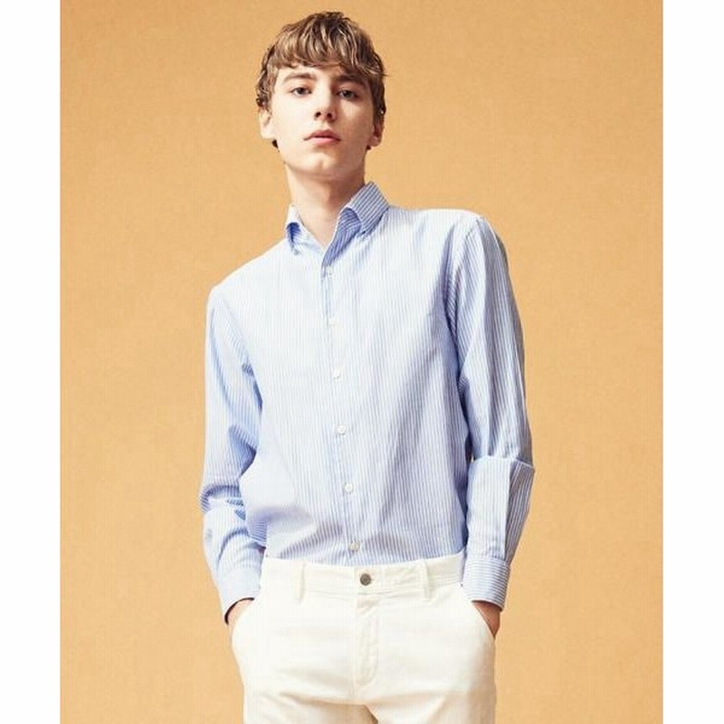 Tomorrowland トゥモローランド コットンドビーストライプ ワンピースボタンダウンカラーシャツ 通販 Lineポイント最大0 5 Get Lineショッピング