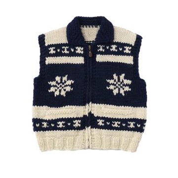 MUMU高版韓系撞色費爾島花紋馬甲女25秋疊穿小眾溫柔洋氣針織背心