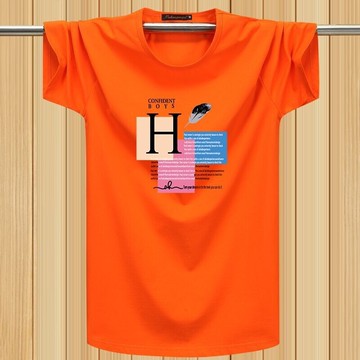 夏季短袖T恤男|大尺碼100公斤男裝上衣|純棉圓領t恤|ins潮港風打底衫|寬鬆莫代爾上衣|休閒印花上衣|簡約韓版短袖衫