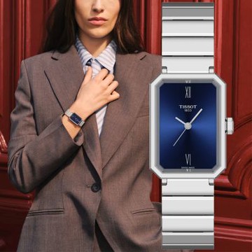 TISSOT天梭 官方授權 SRV系列 幾何時尚石英腕錶 新年禮物 推薦 送禮 30mm/T1601101104300