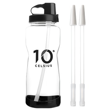 10 Degree CELSIUS 吸管水壺套裝 水壺1入+替換吸管2入  黑色  2L  1組