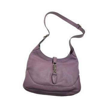 Gucci 277520 Soft Jackie 中型流浪包 紫色/肩帶可調可上肩【促銷品】