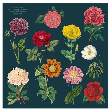 CAVALLINI&CO. Botanica Vintage 餐巾套裝，48.5 x 48.5cm，棉質  NPKN/BOT  1組