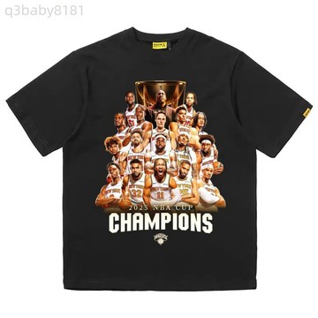 NBA cup冠軍 2025 尼克斯 布倫森 水洗短T 美式 水洗 短袖t恤 純棉t恤 T恤 短袖上衣 衣服 潮T 短T