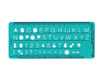 Life 徠福 TP-709A 英文數字定規 (針筆專用)【APP滿額下單10%點數(單一帳號最高5000點)】1/31止