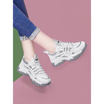 厚底老爹鞋女2025年新款春夏季薄款輕便舒適透氣休閑鞋跑步運動鞋