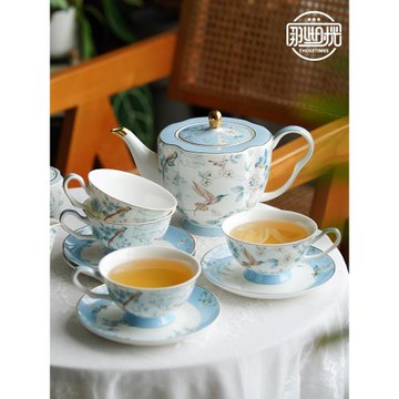 英式骨瓷下午茶具 精致咖啡杯碟套裝 歐式高檔咖啡壺禮盒套裝送人