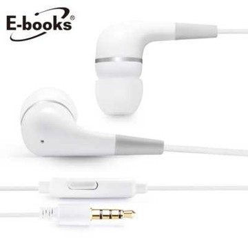 【文具通】E-books S17  線控接聽入耳式耳機 E-EPA078【APP滿額下單4%點數(單一帳號最高1000點)】7/31止