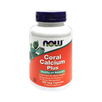 Now 珊瑚鈣鎂D加強配方 素食膠囊  100顆  1罐