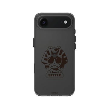 iPhone Air Clear (相機按鈕) 酷墨灰 - 老高與小茉 - 抬頭星人系列-法老王黑白款