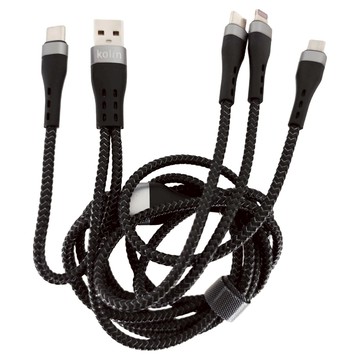 Kolin 歌林 五合一充電傳輸延長線  1.2m  黑色  1條