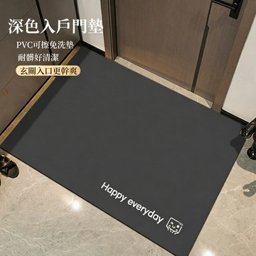 耐磨耐脏進門地墊  吸水地墊 防滑地墊 地墊 腳踏墊 纯色简约一抹净PVC地垫 門口地墊 玄關地墊 可擦免洗脚垫