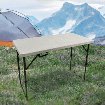 【AOTTO】手提式升降折疊戶外露營桌(折疊桌 餐桌 烤肉 升降桌)