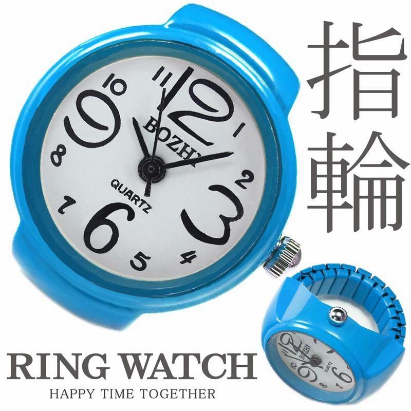 nejicommu リングウォッチ 時計 ネジコミュ nejicommu ネジコミュ リングウォッチ 指時計 RING ブルー 新作