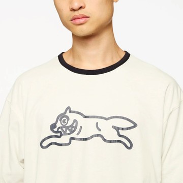 ICECREAM AIR CONDITIONING SS KNIT(OVERSIZED) 雙面穿短袖T恤 米白 黑