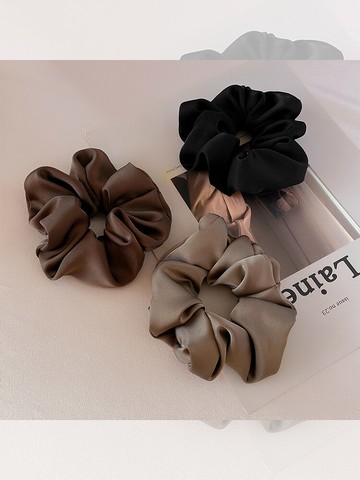 塔蘭秋冬大腸發圈發繩純色經典年新款皮筋女扎發韓國頭繩發飾