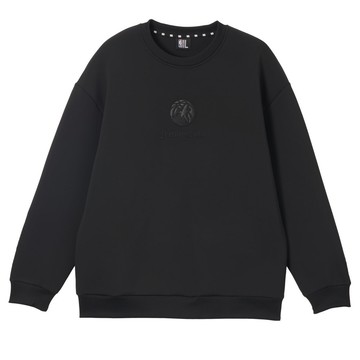 【NBA Premium Collection】落肩 皮標 大學 長袖上衣 灰狼隊