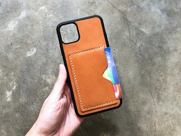 咭位手機殻 皮革材料包 iPhone15 Pro Xs XR 好好縫 意大利 刻名