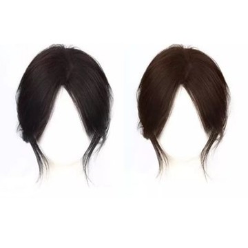 [米蘭精品] 現貨+預購 女真髮髮片補髮塊透氣假髮片輕量假髮免打理隱形增髮量假髮接髮-無痕補髮2色74jg8