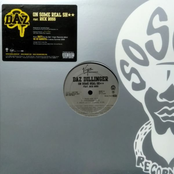 12inchレコード　 DAZ DILLINGER   ON SOME REAL SHIT