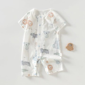 背部網眼設計~輕薄透氣 純棉短袖薄款卡通無骨 柔軟親膚 貼身舒適