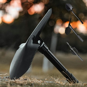 多功能工兵鏟 折疊鏟 軍工鏟 摺疊鏟 園藝鏟子 鐵鍬 鋤頭 園藝工具 鏟子 園藝【FF050】99750走走去旅行