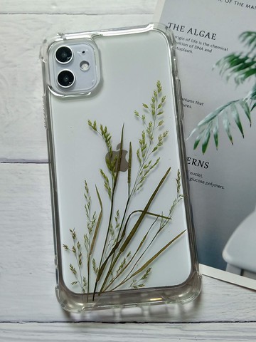 手作手機保護殼,iPhone 11 PRO Max, 小草