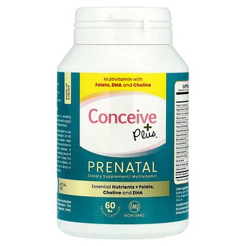 Conceive Plus, 產前，60 粒全素膠囊