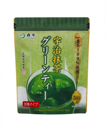 日本 森半 宇治抹茶粉 含糖 500g 大包裝 一番茶100%使用 日本代購