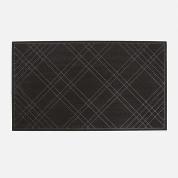 特力屋 吸水刮泥地墊/踏墊/門墊/玄關墊 75x43cm 交格黑