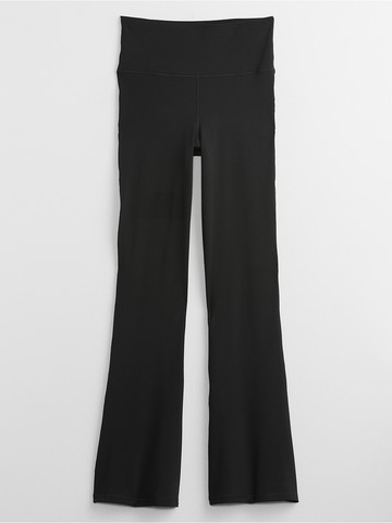 女裝 鬆緊喇叭褲-黑色