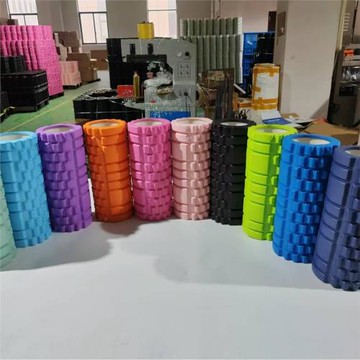 45cm泡沫軸滾軸狼牙棒瑜伽用品泡沫軸肌肉放松滾輪軸瘦腿瑜伽柱