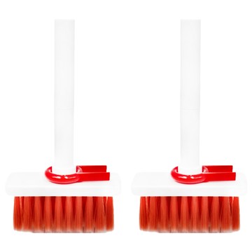 FANCY LIFE 多功能鍵盤清潔刷  ABS材質  尺寸8*15cm±2  重量40g±2  白紅色  2組