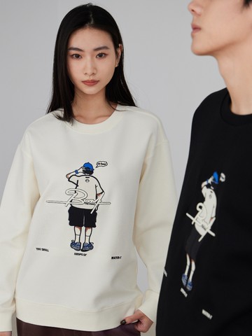 個性男孩背影大學T