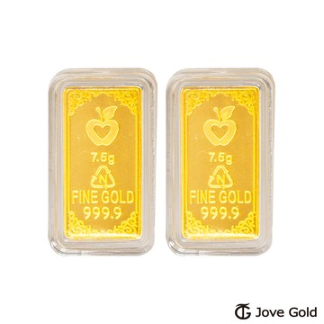 Jove Gold 守護平安黃金條塊 - 貳台錢*2（共肆台錢）