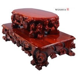 【長方橢圓底座-N橢圓-馬拉斯木-60*35*8cm-1個/組】紅木實木佛像觀音魚缸底座，多款可選(可定做任何尺寸)-7501031