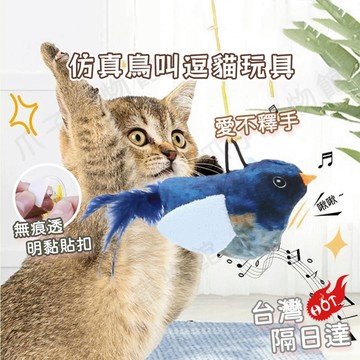隔日達 貓玩具 狗玩具 寵物玩具 仿真發聲小鳥玩具 自嗨解悶神器 耐抓咬寵物用品 仿真鳥逗貓棒 小鳥逗貓棒 自嗨 貓玩具