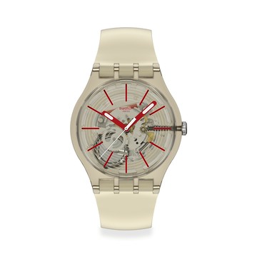 Swatch REVEALED IN THE SAND 經典手錶/瑞士製造 SO29K119 (41mm)【官方旗艦店】