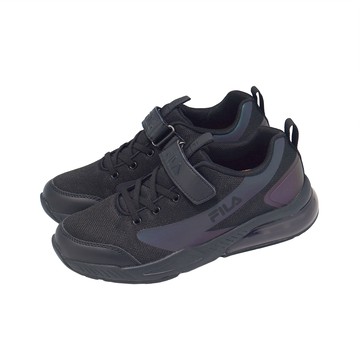 [ACS] Fila 慢跑鞋 J402Z 中大童鞋 黑 氣墊 魔鬼氈 緩震 運動鞋 3J402Z069