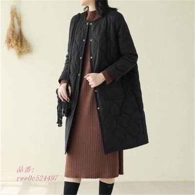 レディースアウター ノーカラーコート コート ダウンコート風 薄手中綿コート レディース 冬 30代 インナーコート キルティングコート Wd 035 通販 Lineポイント最大get Lineショッピング