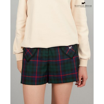 【SCOTTISH HOUSE】紅綠格紅綠格 愛心口袋格紋短褲CHUB2204