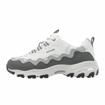 Skechers 休閒鞋 D Lites 女鞋 白 灰 緩衝 拼接 老爹鞋 150725LTGY