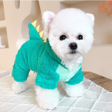 【汪喵森活－優惠出清💲】 恐龍 厚款 四腳衣 寵物服飾 比熊 博美 貴賓 貓咪 小型犬 吉娃娃 雪納瑞 狗衣服 西高地