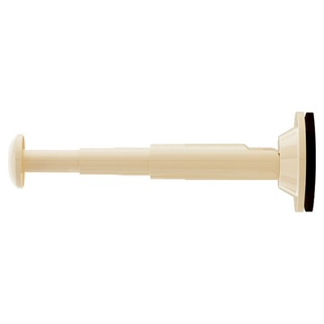 HOUDER 吸盤式伸縮衣架掛桿  奶白色  1個